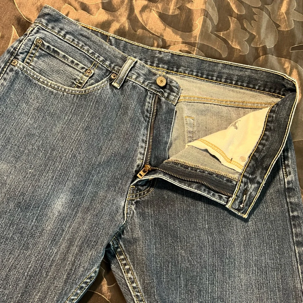 Levi's 505 Men's Dark Blue Straight Jeans 36x34